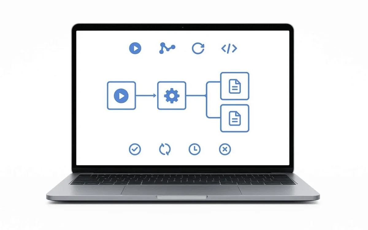 Grafika przedstawiająca automatyzację obsługi klienta w WordPress.