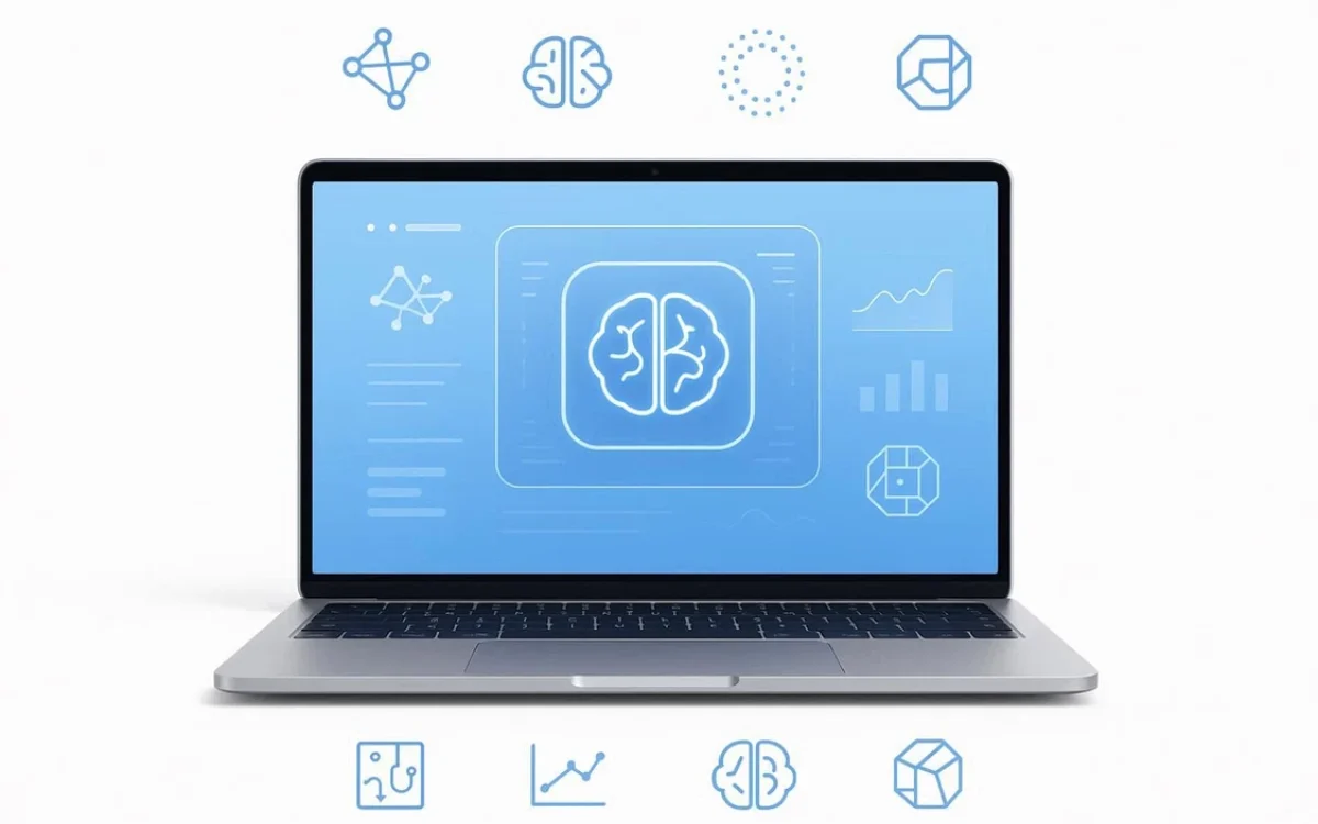 Grafika przedstawiająca znaczenie botów AI na stronach firmowych w 2025 roku.