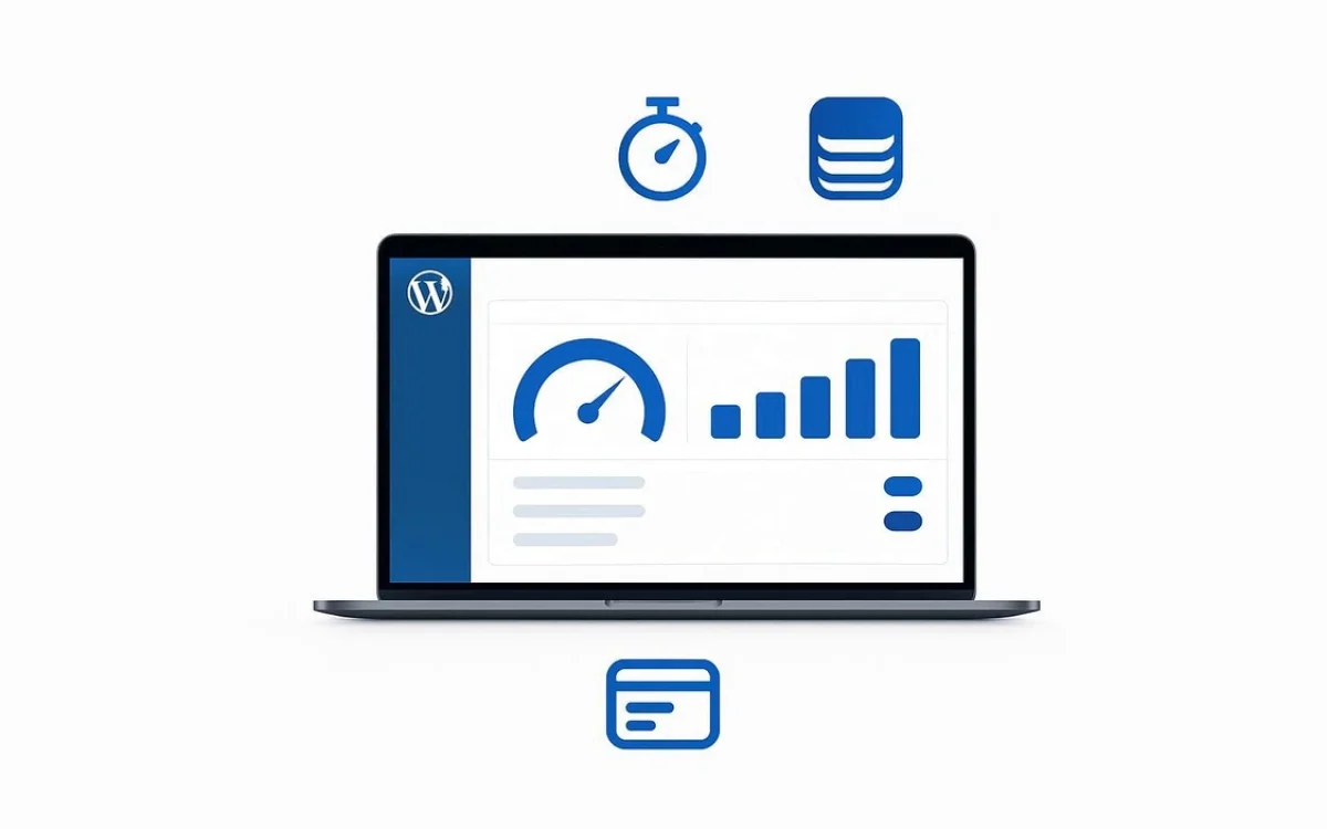 Grafika przedstawiająca Core Web Vitals w WordPress.