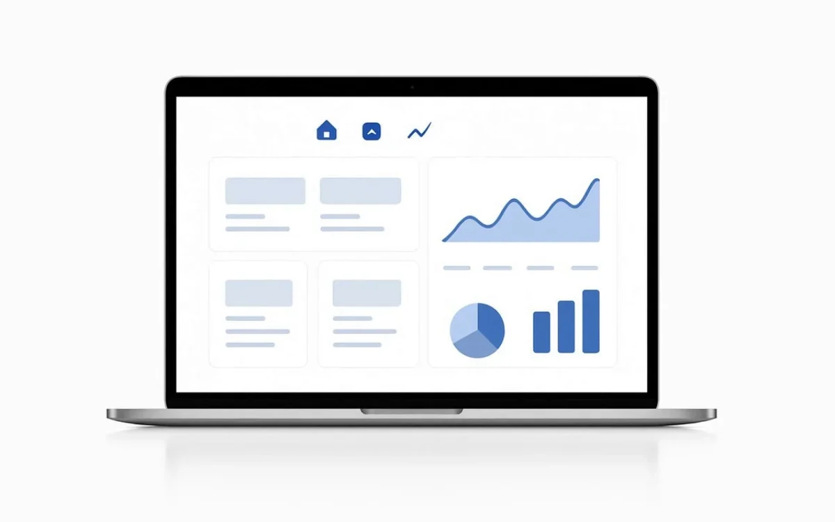 Grafika przedstawiająca integrację WordPress z Google Analytics 4.