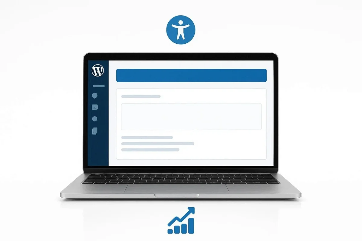 Grafika przedstawiająca korzyści biznesowe zgodności z WCAG.