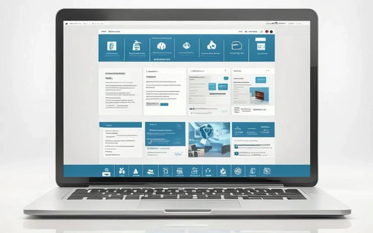 Grafika przedstawiająca WordPress jako idealne rozwiązanie dla małych firm.